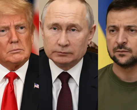 Rusia atacă Ucraina cu drone. Donald Trump, Vladimir Putin și Volodimir Zelenski, lideri politici globali în contextul războiului din Ucraina.