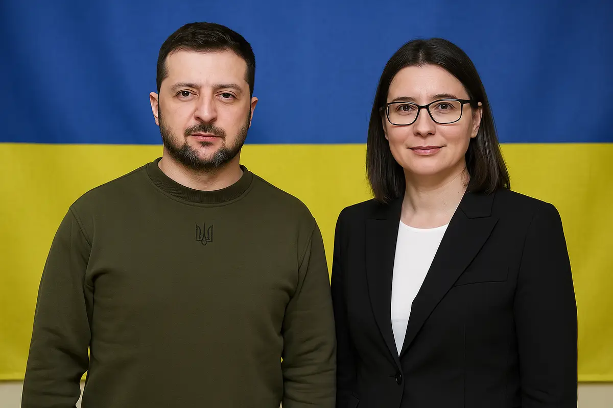 Yulia Svyrydenko premier Ucraina. Zelenski și Yulia Svyrydenko, într-o imagine oficială, în contextul propunerii pentru funcția de premier al Ucrainei