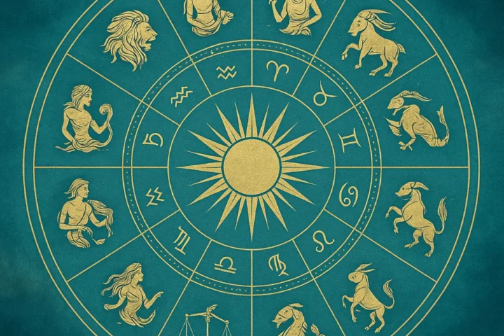 : Horoscop 2 august 2025 – imagine astrologică cu zodiac și constelații, previziuni astrale de weekend