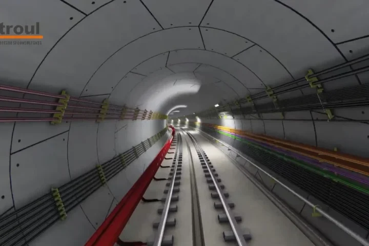 tunel metrou magistrală M4 Gara de Nord – Gara Progresul în tur virtual